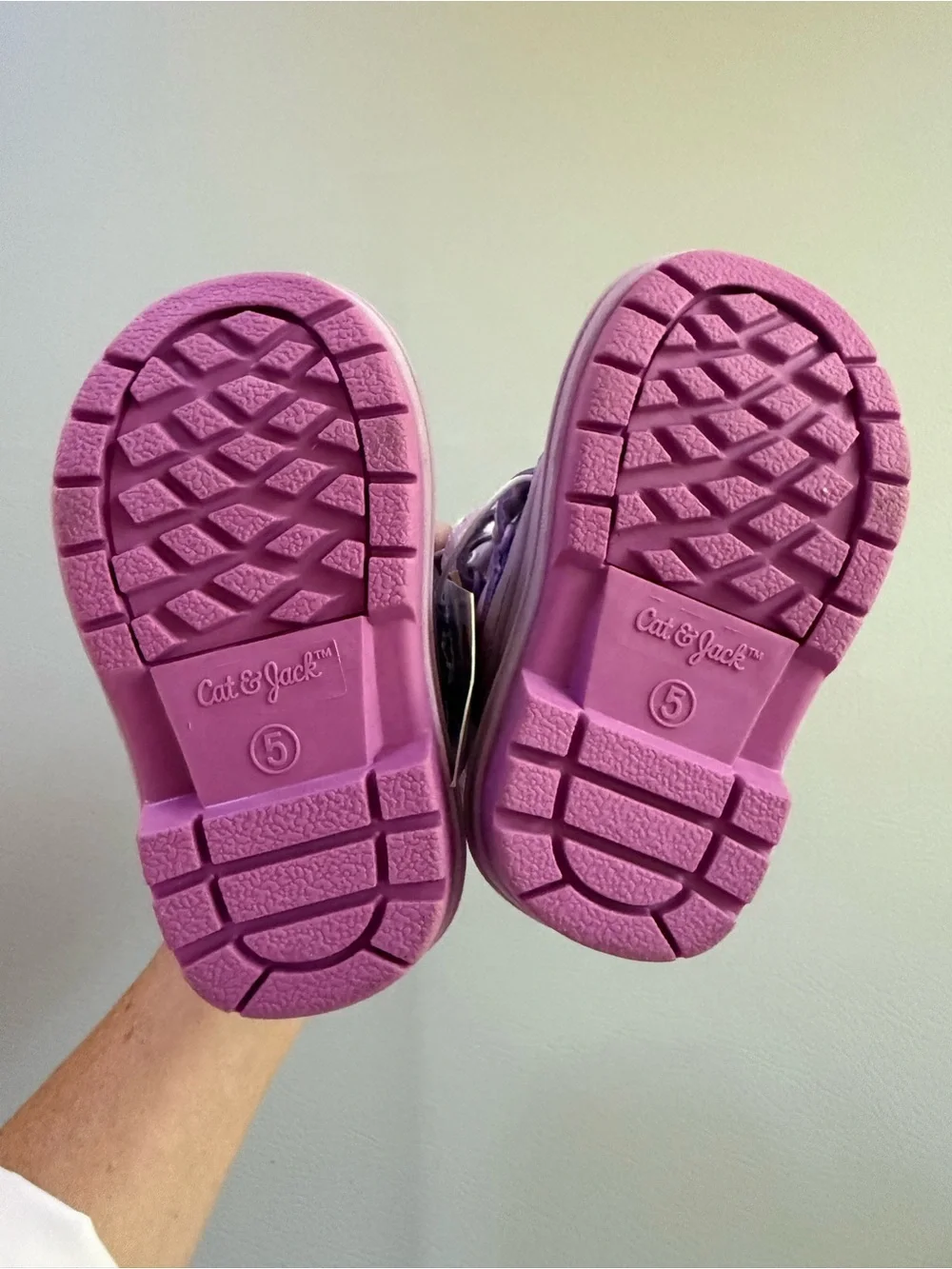 Cat & Jack Kids Girls Purple Snow Boots Waterproof Sizes 5 Toddler - New w Tags